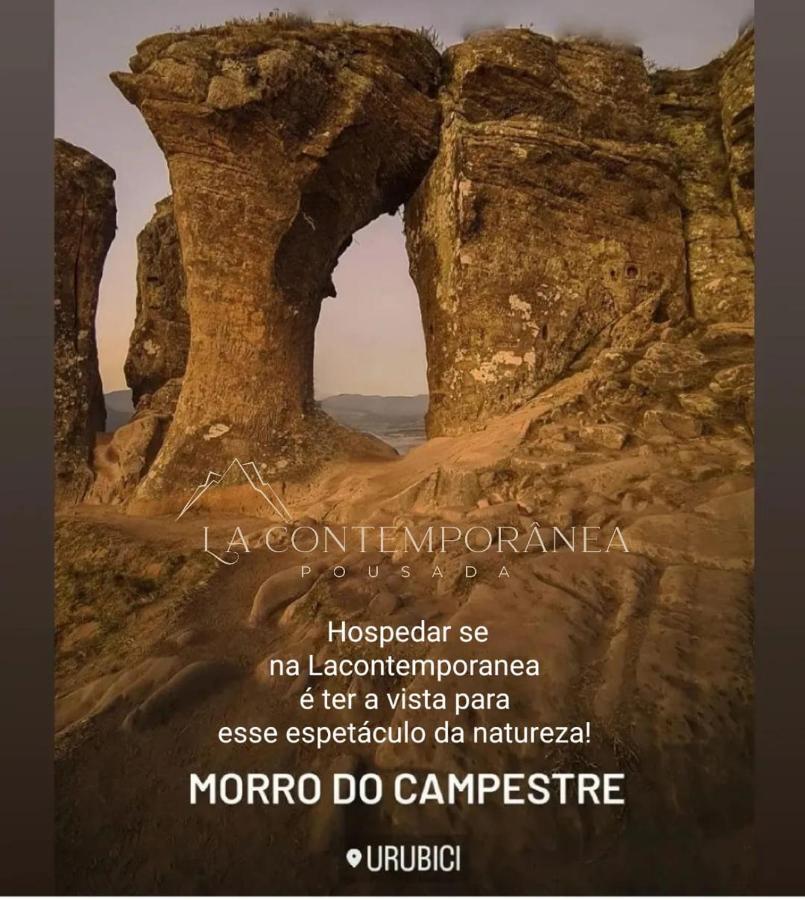 Cabana Quartzo Verde Prox A Cidade Vista Para Ponto Turistico Morro Do Campestre Urubici Eksteriør bilde